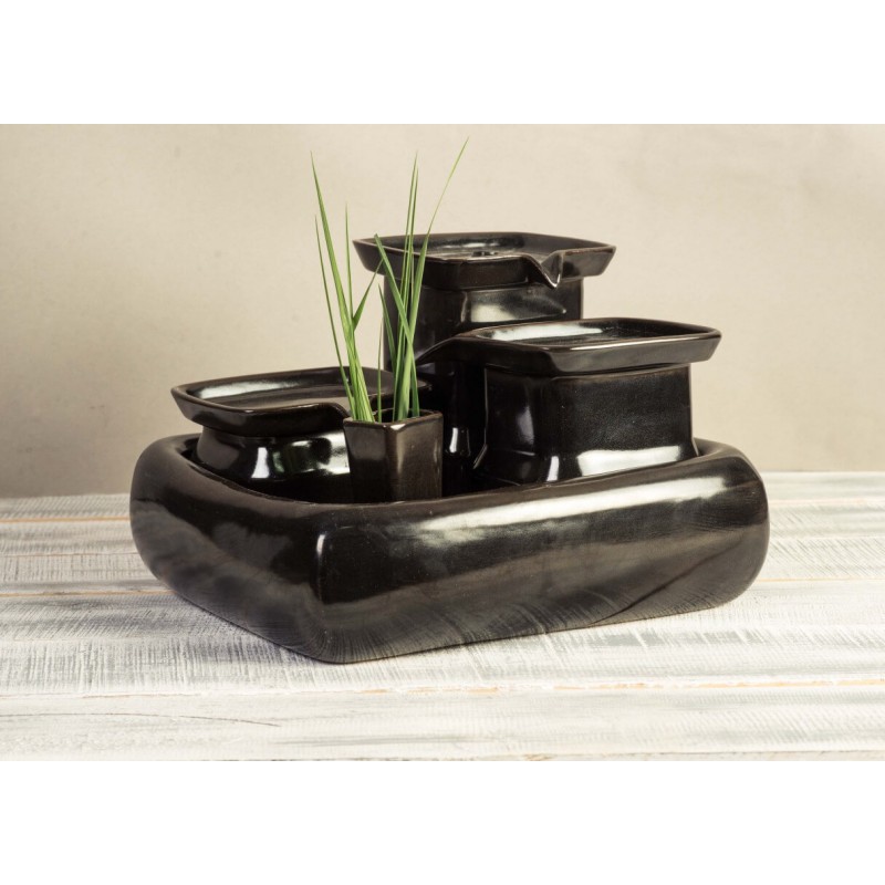 MIAUSTORE La fontaine à eau design en céramique artisanale 3,4 L