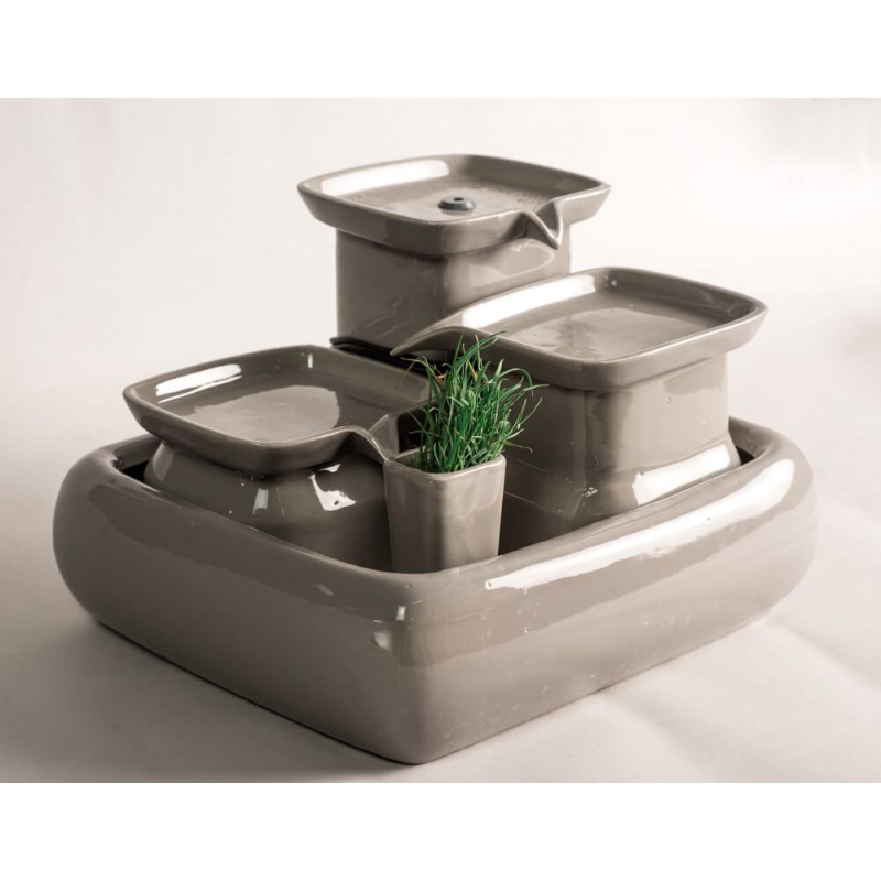 MIAUSTORE La fontaine à eau design en céramique artisanale 3,4 L