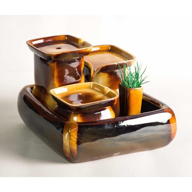 MIAUSTORE La fontaine à eau design en céramique artisanale 3,4 L