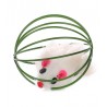 Jouet balle métale avec souris pour chat 5 cm x 1 - FLAMINGO
