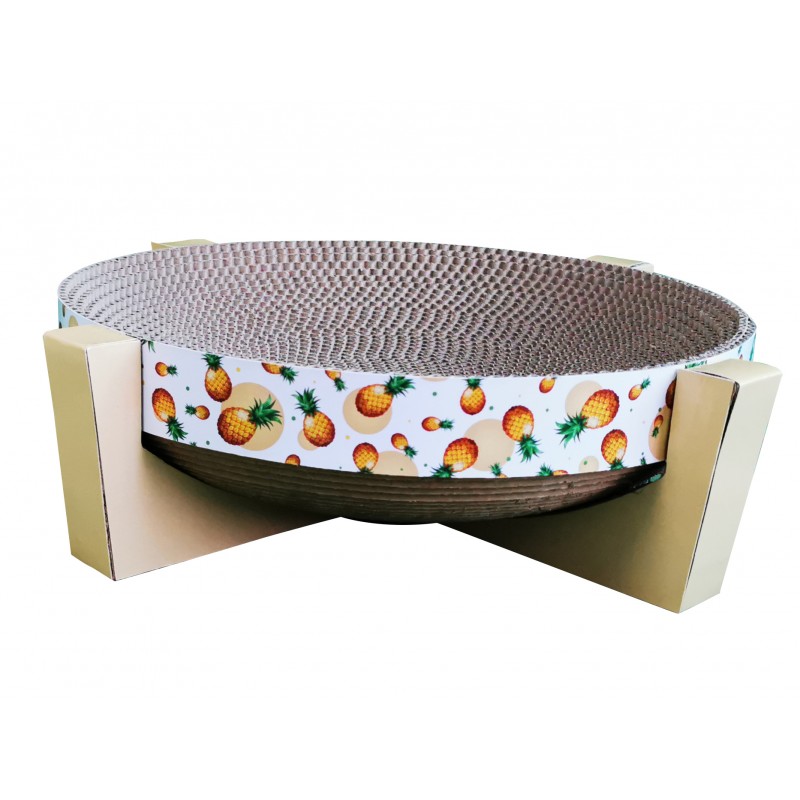 Griffoir en carton pour chat Table  39x34,5x10cm - BUBIMEX
