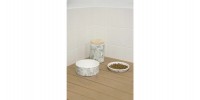 Gamelle en céramique pour chat à museau plat Marmi 250ml - FLAMINGO