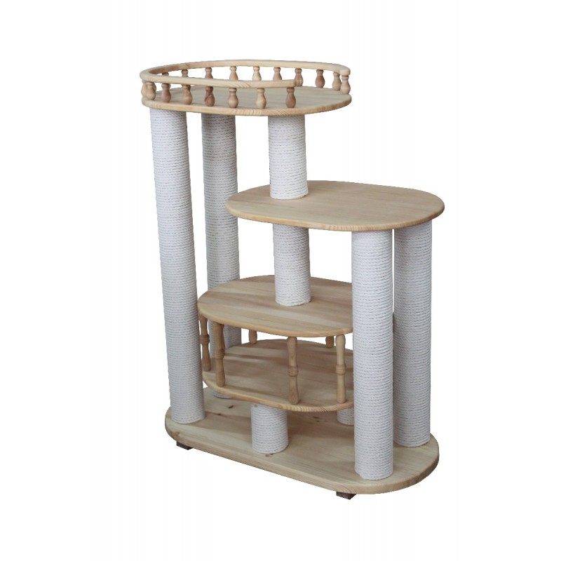 Arbre à chat en bois massif Doudou - CES'ART