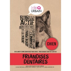 Friandises sans céréale pour chien Dentaire 70 g - LE CHIEN URBAIN à Nice