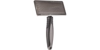 Brosse à carder pour chien Slicker Confort taille L 11,5cm - FLAMINGO