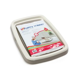 Kit toilettes avec Tapis d'entrainement et de propreté pour chiots ou chien Puppy Trainer 64x48cm x7 - SAVIC