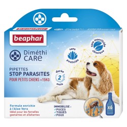 Diméthicare pipettes stop parasites pour petit chien x6 - BEAPHAR