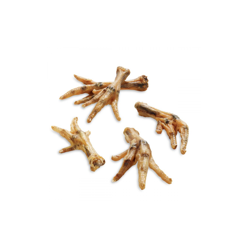 Friandises naturelles pour chien pattes de poulet séché 200g - BUBIMEX