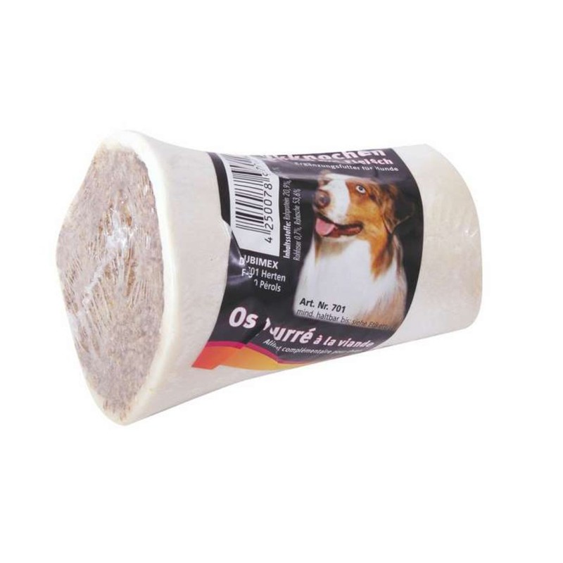 Friandises naturelles pour chien os fourré à la viande 10cm - BUBIMEX
