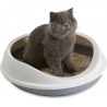 Bac à litière pour chat rond et design Figaro