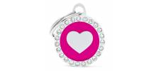 Médaille strass Coeur Collection Glam - MY FAMILY