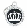 Médaille strass Couronne Collection Glam - MY FAMILY