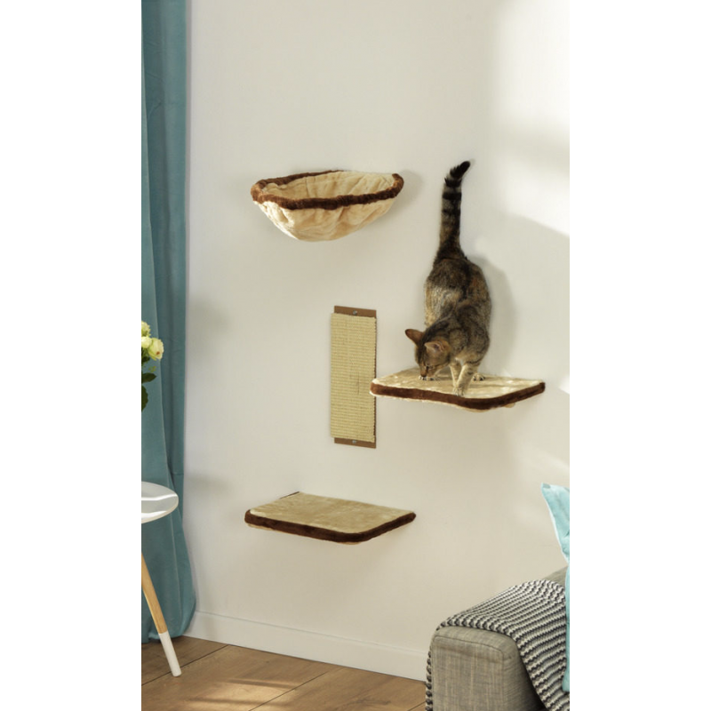 Set d'étagères pour chat 4 pièces - SILVIO DESIGN