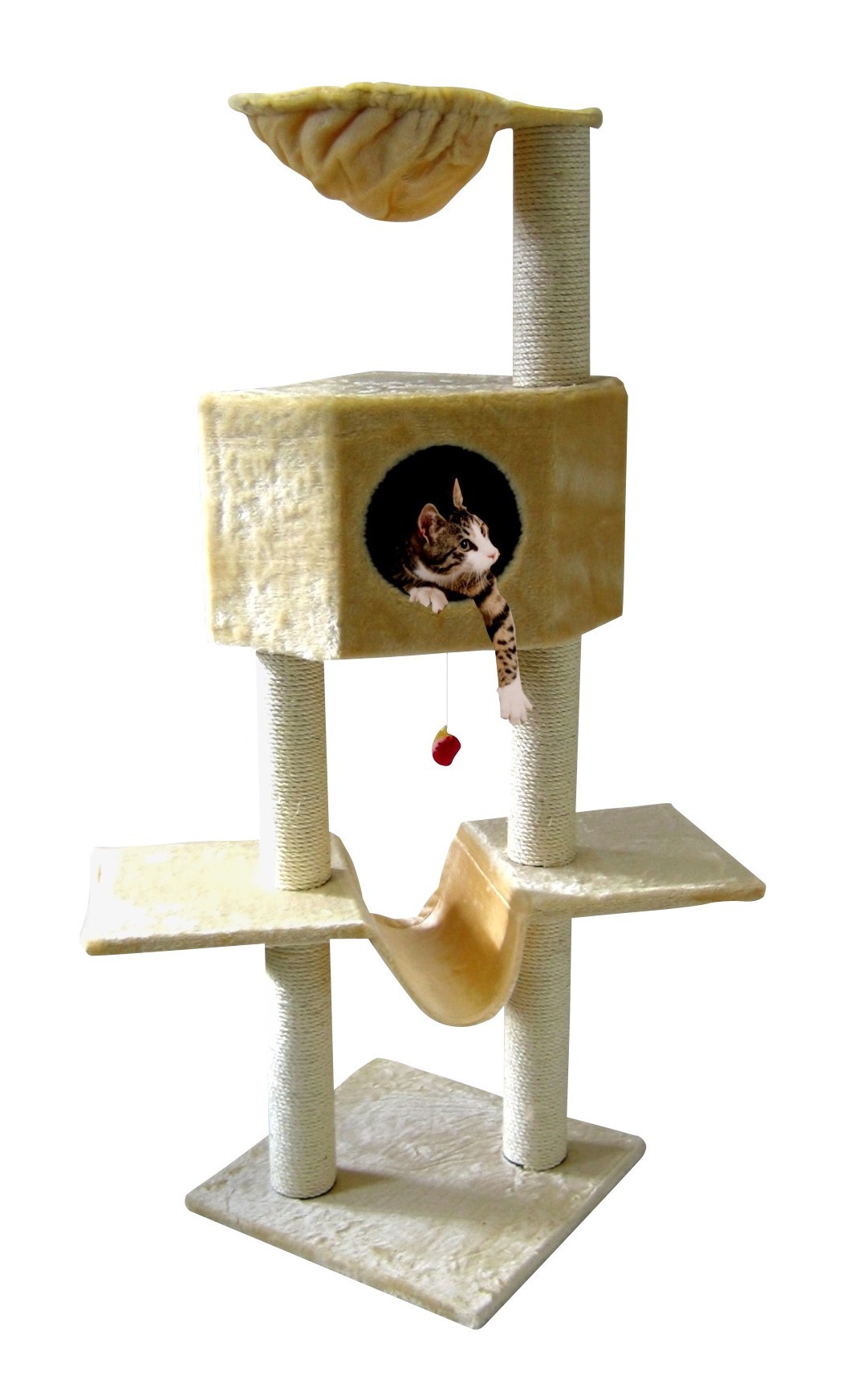 Arbre à Chat Compact Avec Hamac Et Niche Silvio Design