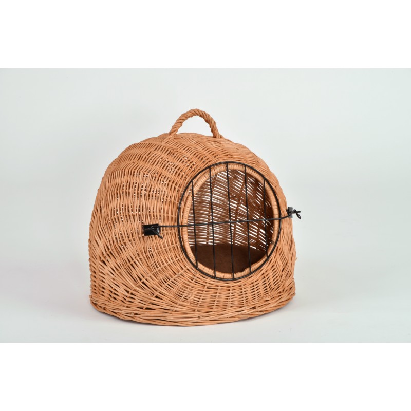 Cage de transport pour chat en osier - SILVIO DESIGN