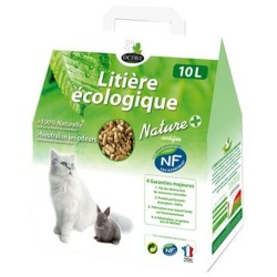OCTAVE NATURE - litière végétale pour chat écologique NF 10 litres