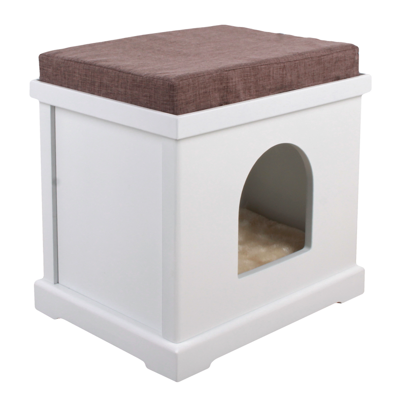 Maison Pour Chat En Bois Cube Silvio Design