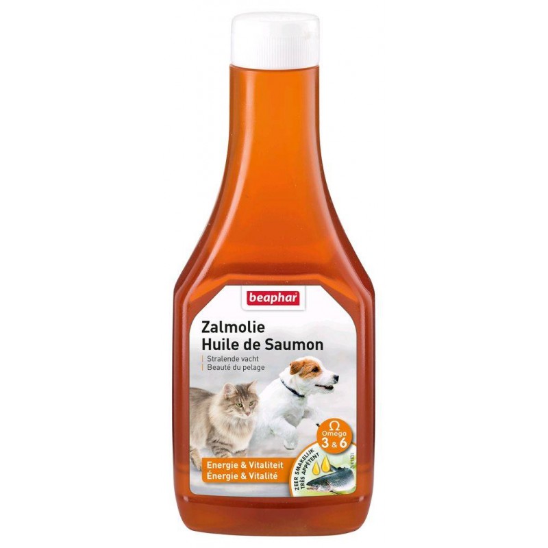 Huile de Saumon pour chien et chat - BEAPHAR