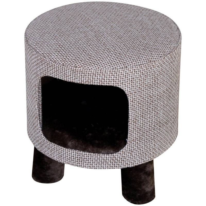 Tabouret Niche Pour Chat En Tissu Resistant Flamingo