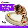 Jouet et Griffoir en bois pour chat Infinity - FLAMINGO